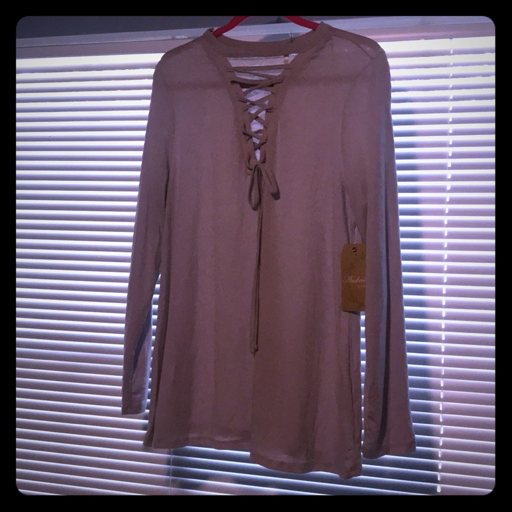NWT light gray blouse